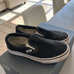 Black Slip on Vans women’s 7 men’s 5.5